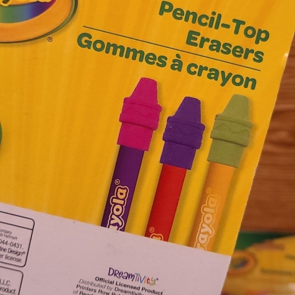 Crayola Set of 30 Pencil Top Erasers Back to School Kids (2) - Picture 4 of 4